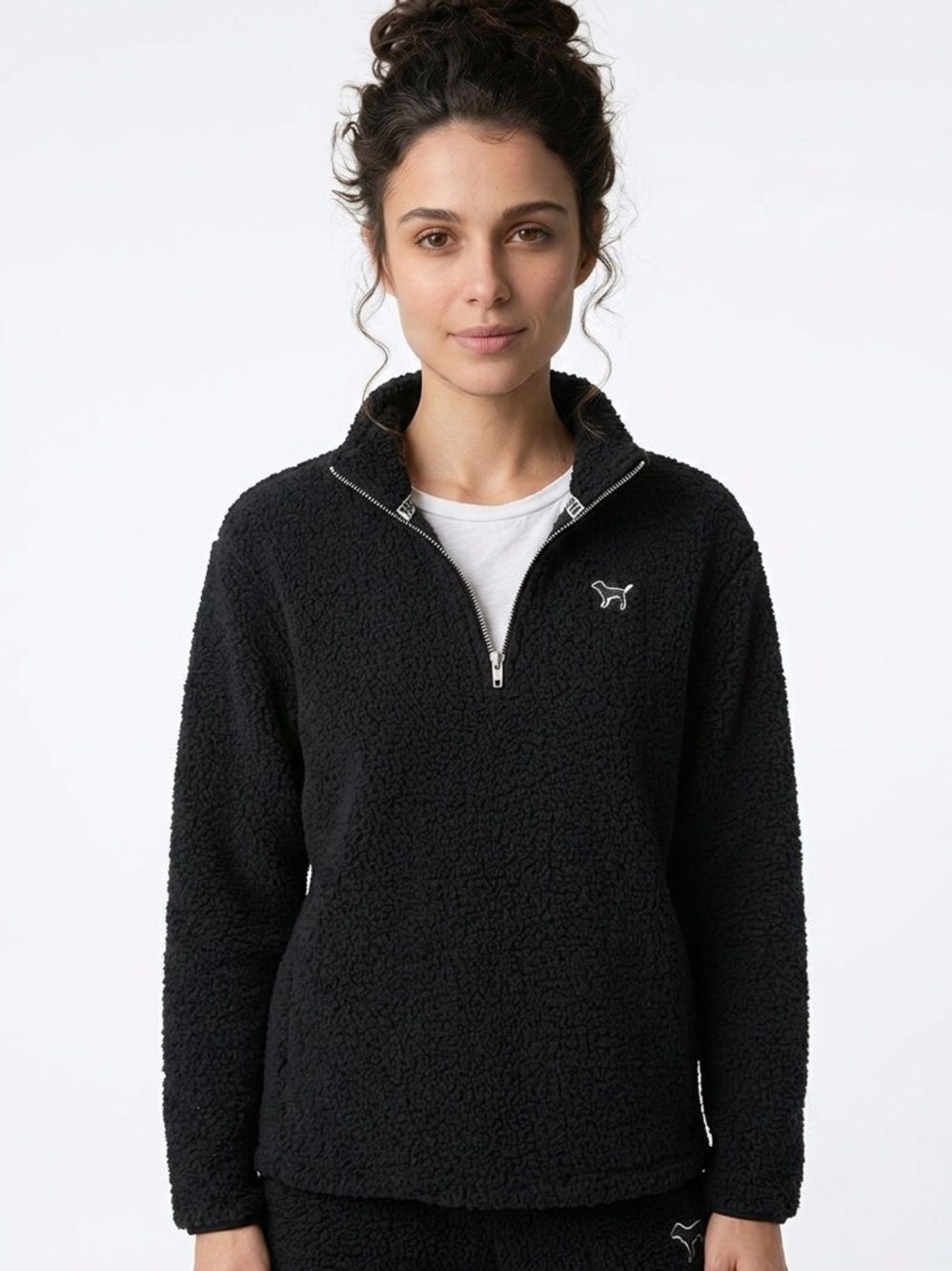 Victoria’s Secret Pink | 1/4 Zip Teddy Bear Fleece